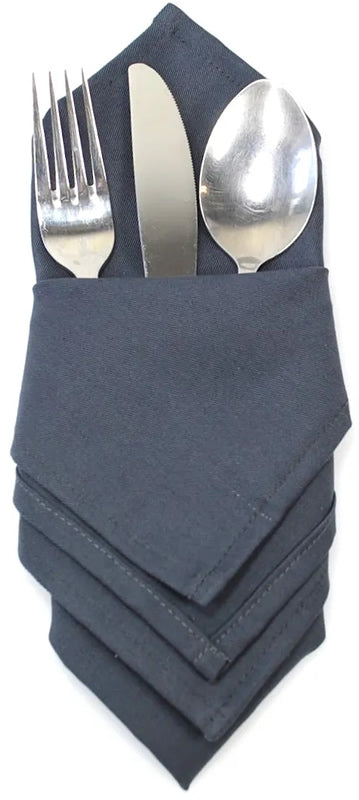 Festliche Stoffserviette Dunkelblau 38 x 38 cm Bio-BW