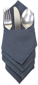 Festliche Stoffserviette Dunkelblau 38 x 38 cm Bio-BW-3