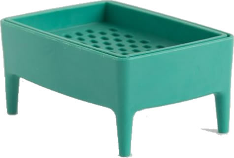 Bubble Buddy Schale aus Ozean-Plastik mit Seife Light Green