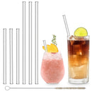 Trinkhalm aus Glas 6er-Set Gerade 15 + 23 cm-1