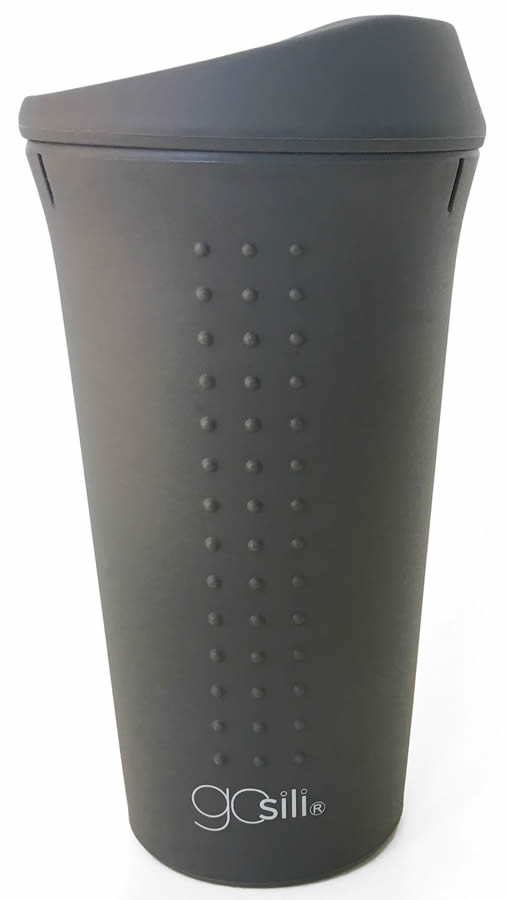 Gosili Silikon Kaffeebecher Coffee-to-go grau