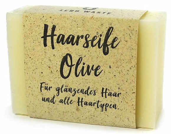 Zero Waste Haarwaschseife Olive
