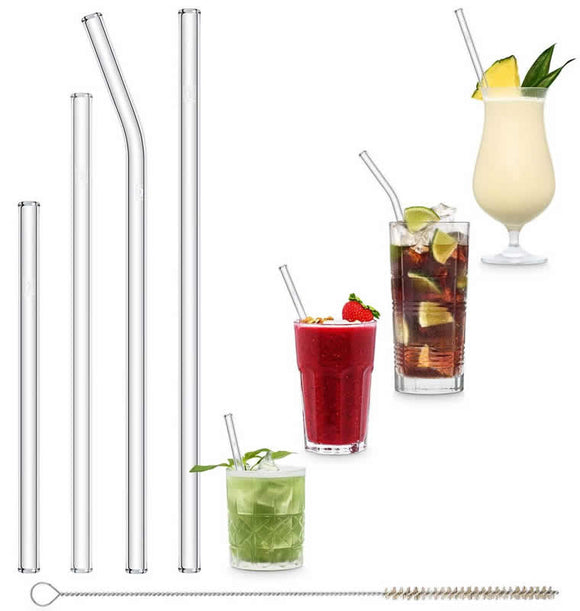 Glasstrohhalm Starter-Set 4 Stück