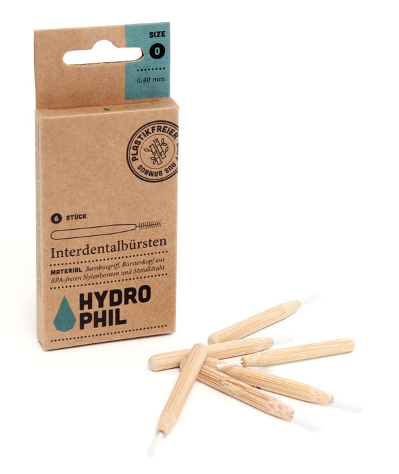 Hydrophil Interdentalbürsten Gr. 0 bis Gr. 3 im 6er-Set