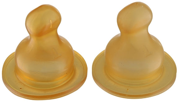 Hevea Trinksauger für Babyfläschchen Naturkautschuk 2er-Set