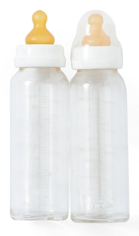Hevea Glas-Babyflasche 240 ml 2er-Set