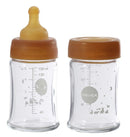 Hevea Glas-Babyflasche 150 ml 2er-Set 100% plastikfrei - weiter Hals-1