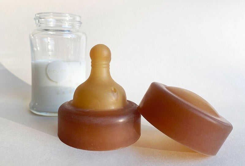Hevea Trinksauger für Babyfläschchen m. weitem Hals - 0