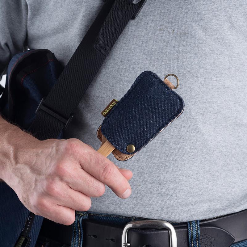 Besteck aus Bambus Travel-Set mit Pouch - 0
