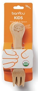 bambu kid's Gabel & Löffel Besteck aus Bambus-3