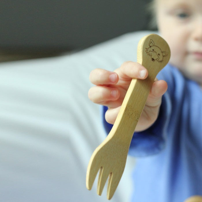 bambu kid's Gabel & Löffel Besteck aus Bambus - 0