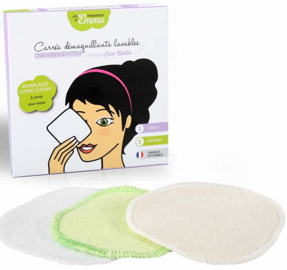 Eco Belle waschbare Abschminkpads 3er-Set Eucalyptus