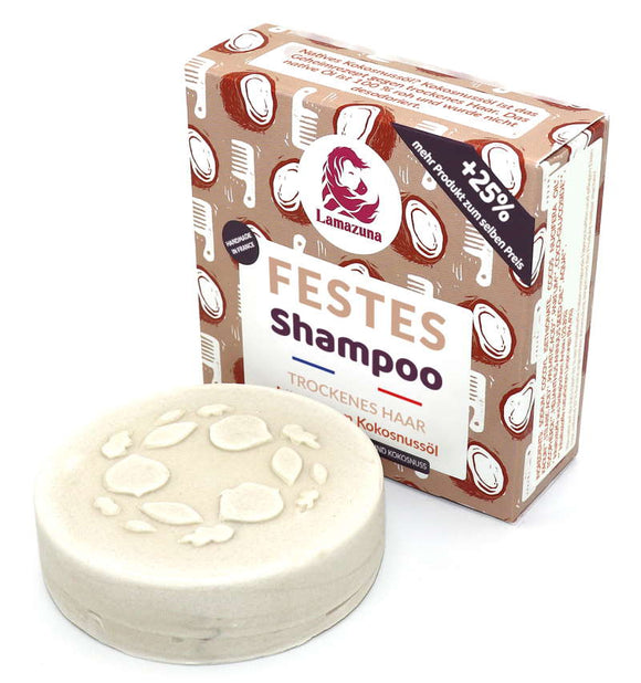 Lamazuna Festes Shampoo Trockenes Haar Kokosnussöl