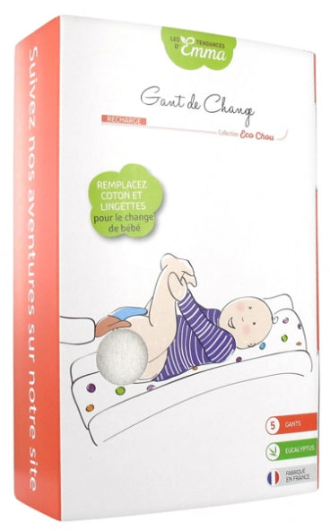 Emma Reinigungstücher Waschhandschuh 5er-Set Eucalyptus