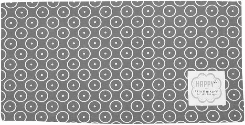 Krasilnikoff Stoffserviette 40x40 cm Circle Dots charcoal