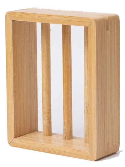 No Tox Life Bambus Seifenablage mit Dish Block drauf – hält Spülmittel Block trocken