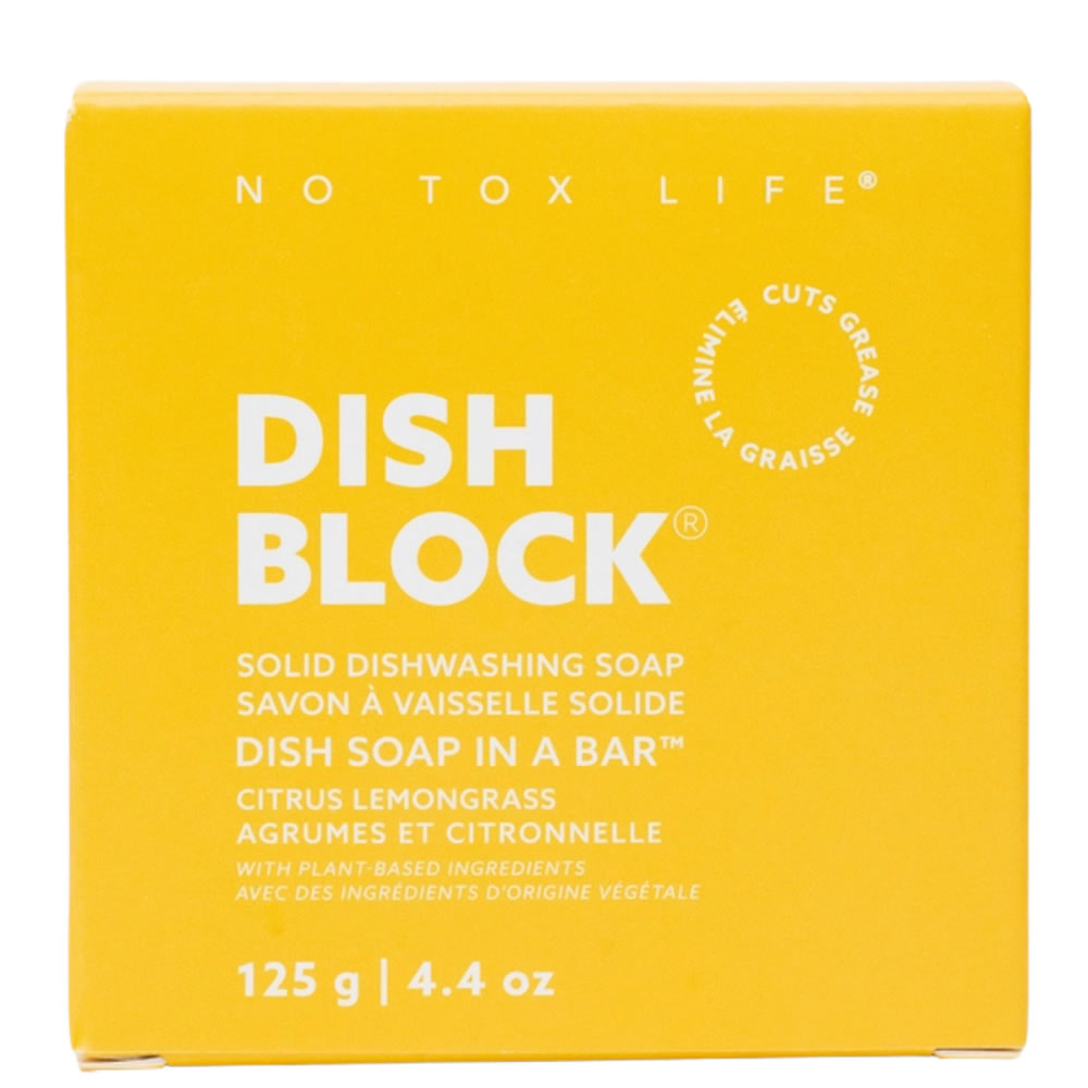 No Tox Life veganer Spülmittel Block Citrus Lemongrass 125 g