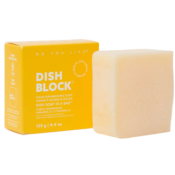 No Tox Life veganer Spülmittel Block Citrus Lemongrass 125 g