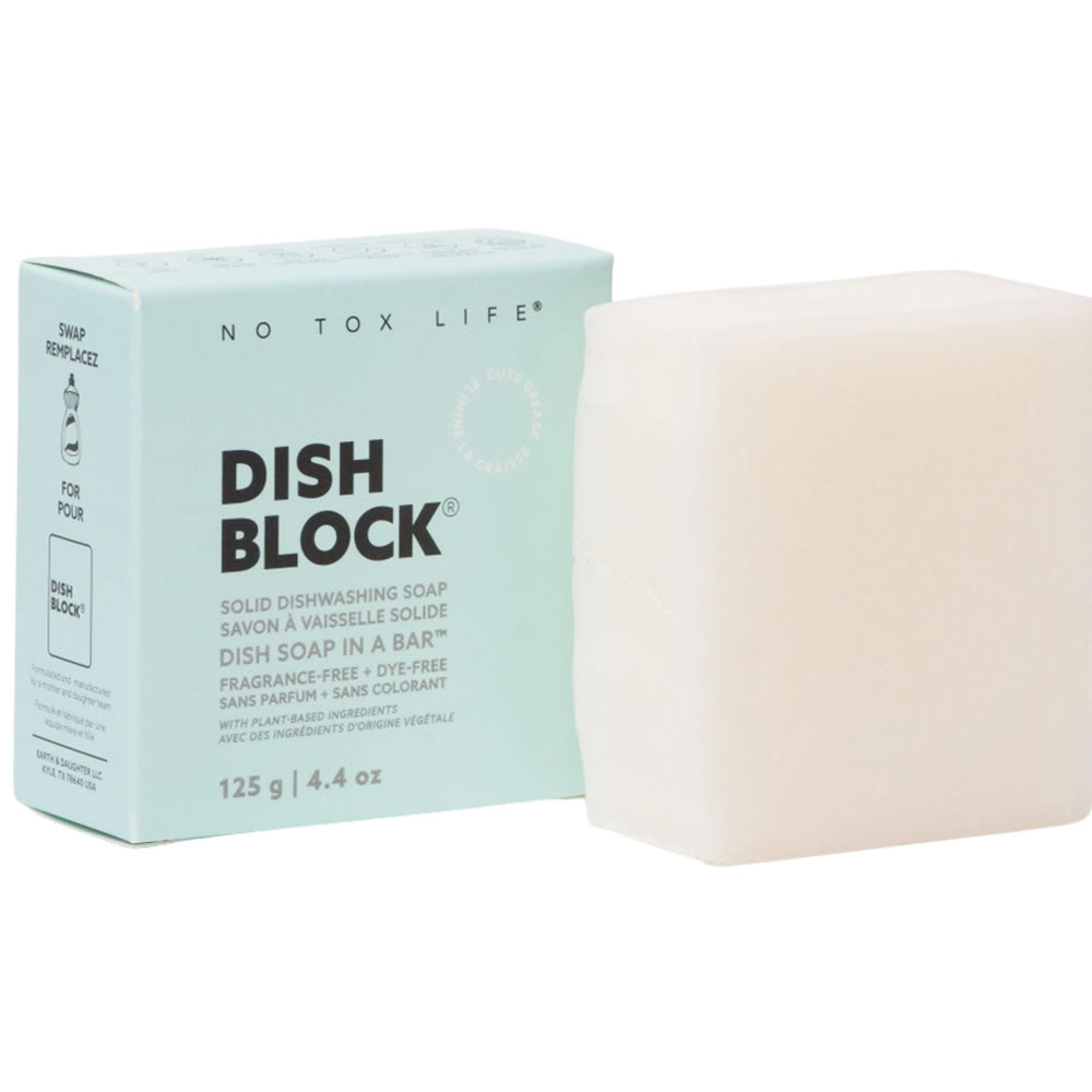 No Tox Life veganer Spülmittel Block Duftfrei 125 g