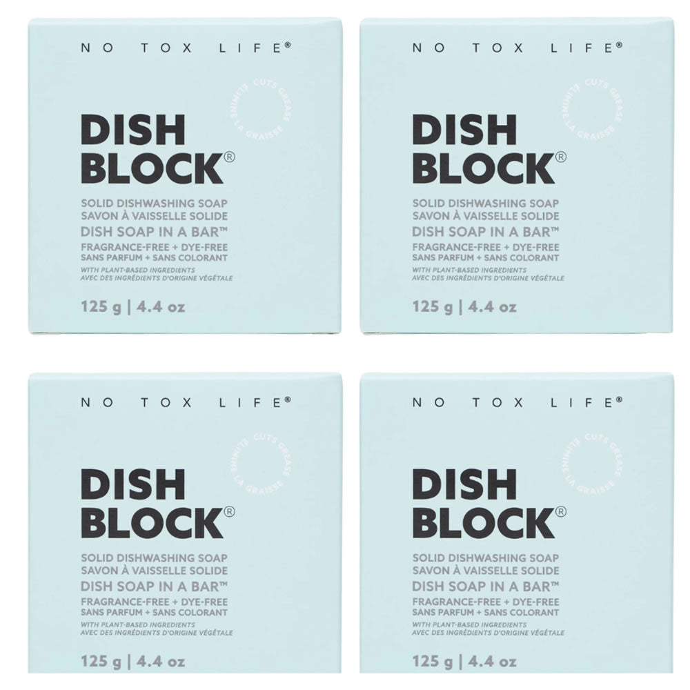 Dish Block No Tox Life Spülmittel Block Duftfrei 125 g 4 Stück