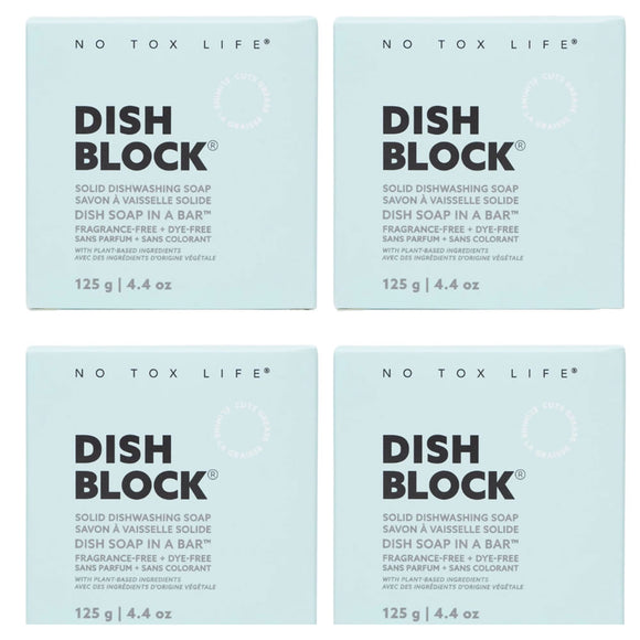 Dish Block No Tox Life Spülmittel Block Duftfrei 125 g 4 Stück