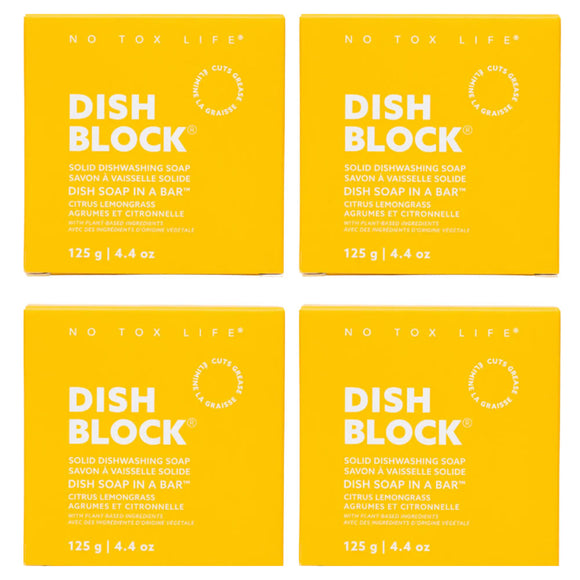 Dish Block No Tox Life Spülmittel Block Citrus 125 g 4 Stück