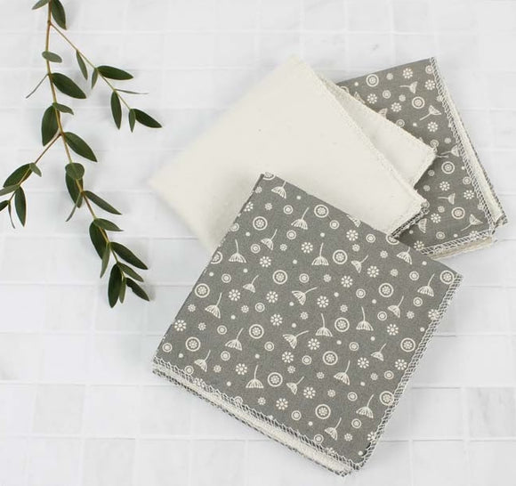 A Slice of Green Wiederverwendbare Pflegetücher Meadow 5er-Set