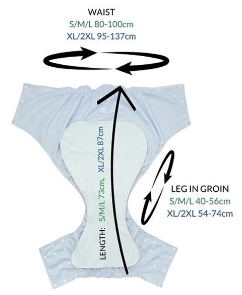 Pupus Inkontinenzslip mit Einlage Gr. S+M+L (80-100 cm)