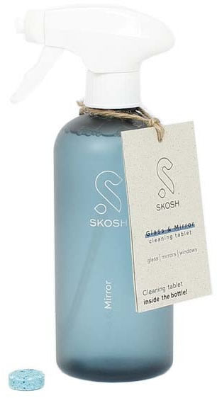 Skosh Sprühflasche + Reinigungstablette Glas & Spiegel