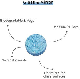 Skosh Sprühflasche + Reinigungstablette Glas & Spiegel - 0
