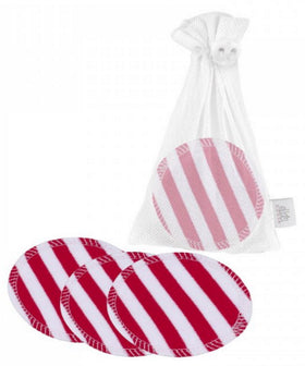 ZW waschbare Abschminkpads 10er-Set Red stripes