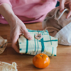 Bees Wrap Bienenwachstuch Sandwich Everybodys Teal - 0