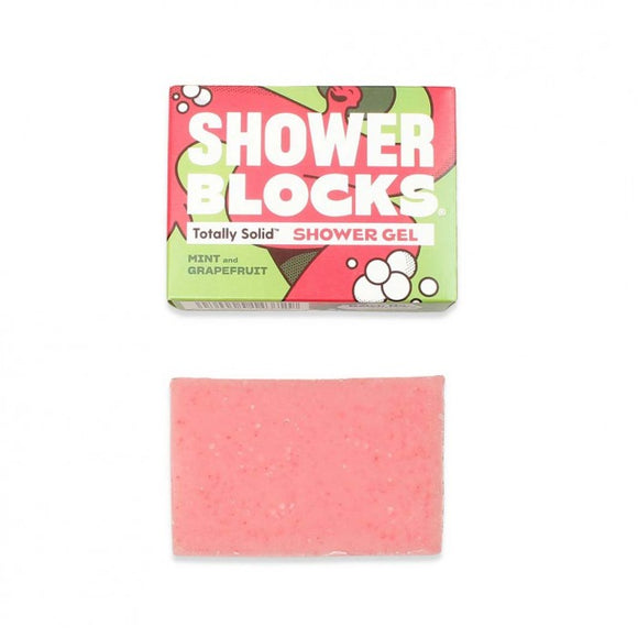 Shower Blocks Duschseife plastikfreies Seifengel 100g Mint & Grapefruit