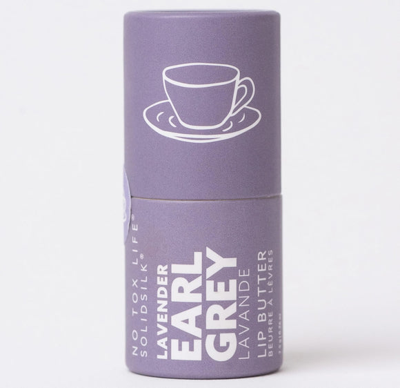 No Tox Life SOLIDSILK Lippenbutter Lavender Earl Grey im lilafarbenen Stift