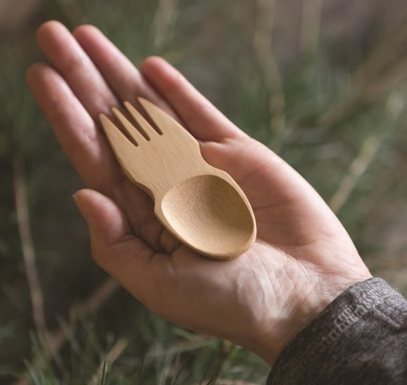 bambu Spork Besteck aus Bambus