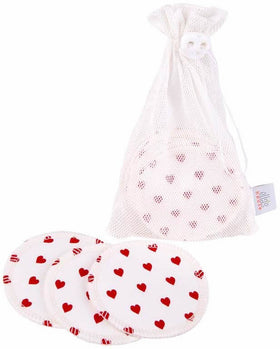 ZW waschbare Abschminkpads 10er-Set White Hearts