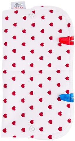 EH Moon Pouch Bindentäschchen red hearts - 0
