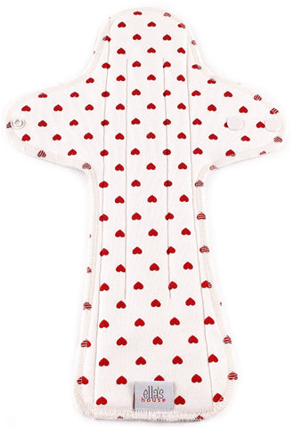 EH Moon Pads Maxi Slipeinlage white hearts
