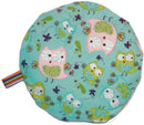 Wärmekissen rund Eule türkis inkl. Kissenhülle-1