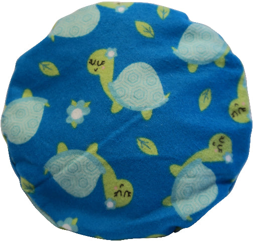 Wärmekissen rund Schildkröte blau inkl. Kissenhülle