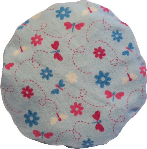 Wärmekissen rund Libelle hellblau inkl. Kissenhülle