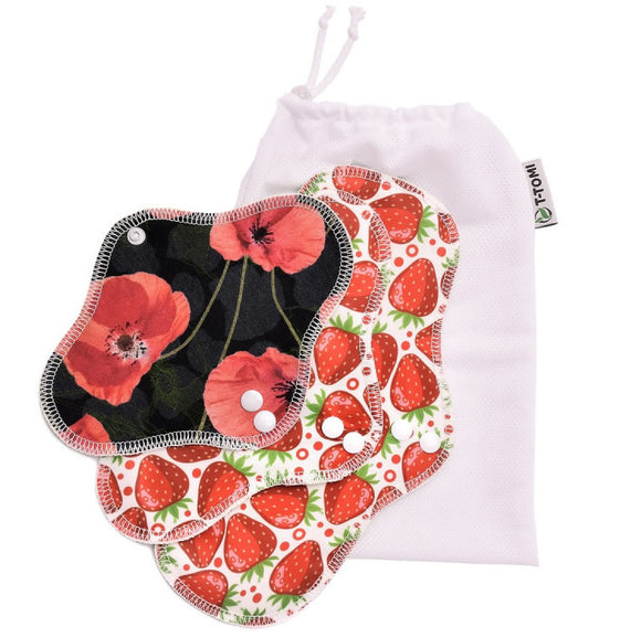 T-Tomi waschbare Menstruationsbinden Test-Set 3-teilig