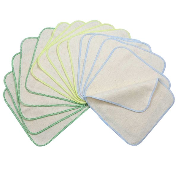 Avo&Cado Waschlappen Flanell Bio-BW 15er-Set
