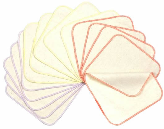 Avo&Cado Waschlappen Flanell Bio-BW 15er-Set