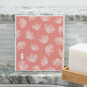 Washcloud Schwedisches Spültuch Coral