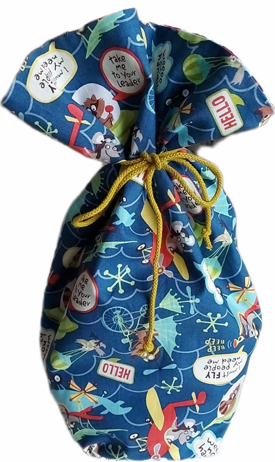 Geschenkbeutel zum Wenden 2in1 Geburtstag & Weihnachten