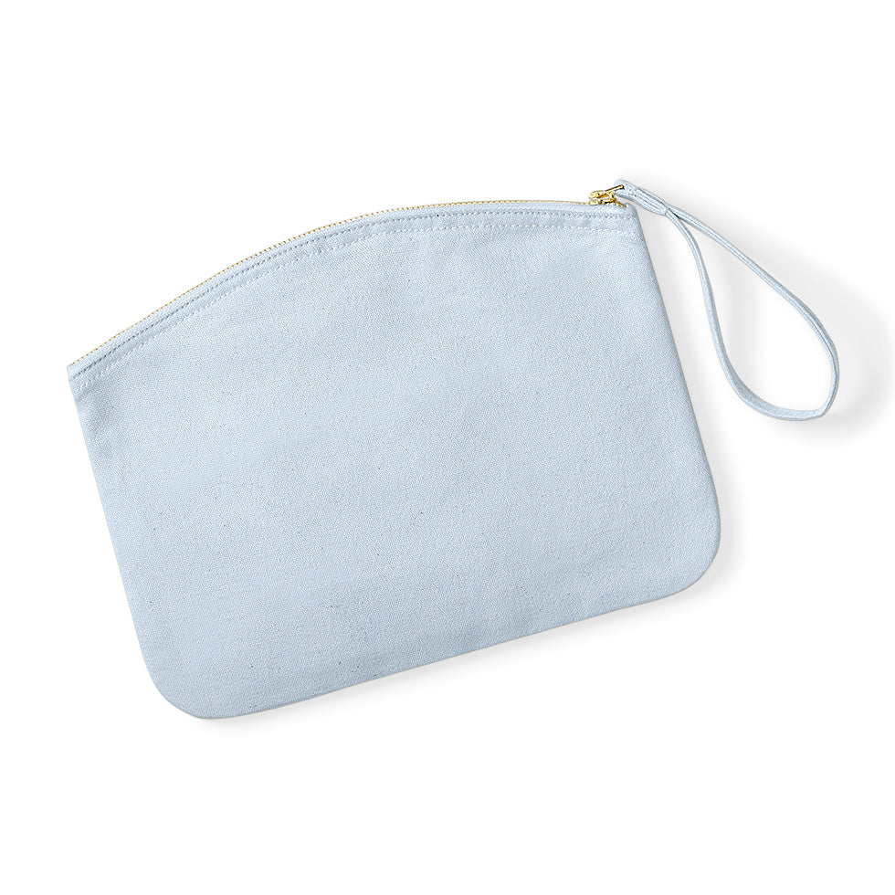 Kosmetik-Täschchen Hellblau Bio-Baumwolle