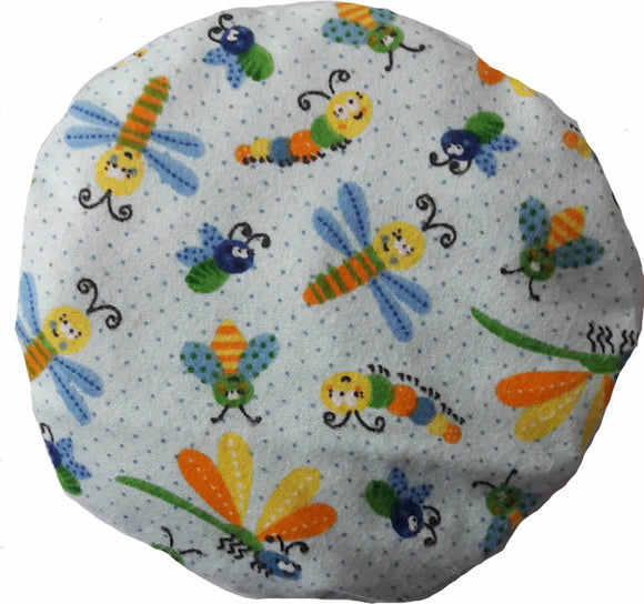 Wärmekissen rund Flatterlinge blau inkl. Kissenhülle