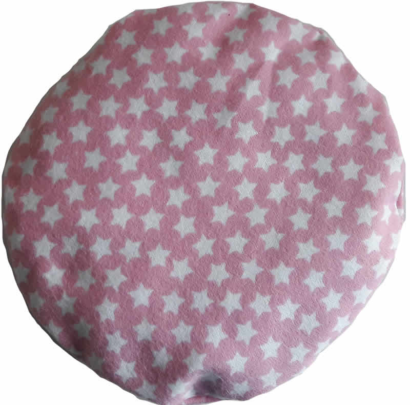 Wärmekissen rund Sterne rosa inkl. Kissenhülle - 0