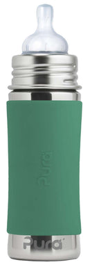 Purakiki Babyflasche 300 ml mit Silikon-Sleeve-1